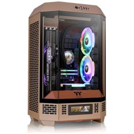 Thermaltake The Tower 300 "Gravel Sand" Micro Torre PC gaming Micro-ATX/Mini-ITX, panel de vidrio templado, color arena