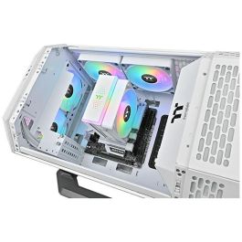 Thermaltake ASTRIA 200 ARGB Refrigerador de Aire Blanco para CPU, 12cm, 210W TDP, 500-1800 RPM, Multi-Color LED