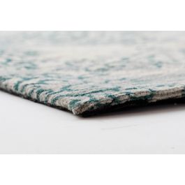 DKD Home Decor Alfombra Arabe Azul Blanco 240 x 60 cm