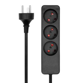ProXtend Regleta Danesa 3 vías 15M Enchufe EDB Negro