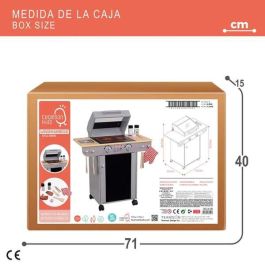 Barbacoa de madera con 10 piezas 60x30x66,5 cm Barbacoa de madera con 10 piezas 60x30x66,5 cm