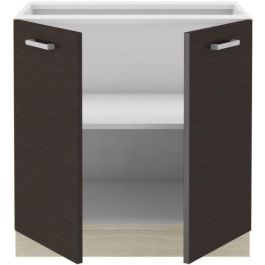 Muebles bajos de Chamonix 80 cm - 2 puertas con bisagras - melamina - decoración de chene - l 80 x d 52 x h 82 cm