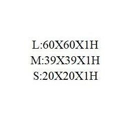 DKD Home Decor Decoración Pared Marrón 60x60 cm Set de 3 Piezas de Fibra y Metal