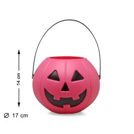 Cubo Halloween Rosa Cara Animada 17 Cm Precio: 2.6015. SKU: B13LM6SZXH