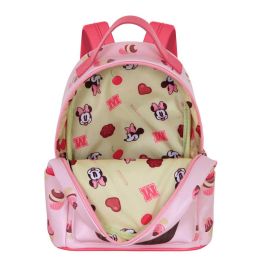 Disney Minnie Mouse Mochila Urbana Pequeña Heady Muffin Rosa de Uso Diario 25x22x15 cm de PVC con Compartimento Principal y Bolsillos Laterales Disney Minnie Mouse Mochila Urbana Pequeña Heady Muffin Rosa de Uso Diario 25x22x15 cm de PVC con Compartimento Principal y Bolsillos Laterales