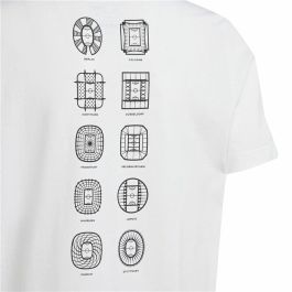Camiseta de Manga Corta Adidas EURO 24 Blanco