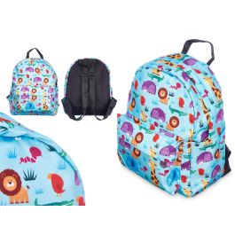 Mochila Infantil Animales Pincello 22x28x12 cm - Estampado Colorido (12 Unidades)