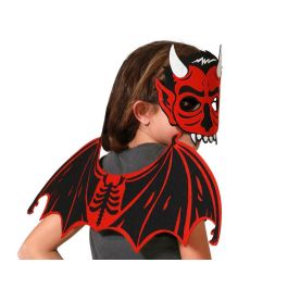 Disfraz Diablillo Infantil con Alas y Máscara Roja y Negra – Ideal para Halloween y Fiestas de Disfraces Precio: 2.50000036. SKU: B1EB8XYK9F