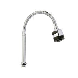 Kinvara Manguera Grifo Extensible Fregadero Multifunción 2 Posiciones, Rosca Hembra 24 mm, Metal/Plástico, Plata/Negro (12 Unidades)