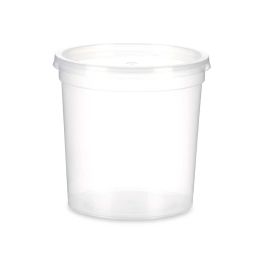 Fiambrera Plastico Redonda 1000Ml Leknes 12CM (12 Unidades) Fiambrera Plastico Redonda 1000Ml Leknes 12CM (12 Unidades)