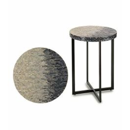 Mesa Redonda Nácar Gris Degradado 45 cm Giftdecor - DM, Metal Mesa Redonda Nácar Gris Degradado 45 cm Giftdecor - DM, Metal