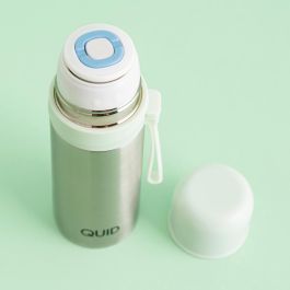 Quid Termo Acero Inoxidable Sugar 350 mL Verde con Pulsador Térmico Frío Calor 12 Horas