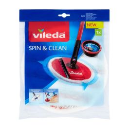 Vileda Recambio Fregona Giratoria Spin & Clean, Microfibras, Blanco/Rojo para Suelos Precio: 8.79000023. SKU: S7909967