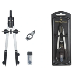Faber Castell Compás Articulado de Ajuste Rápido con Adaptador Universal, 17 cm + Accesorios Precio: 11.49999972. SKU: B19F3WEXSJ
