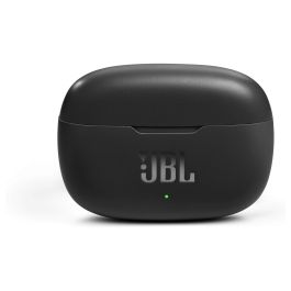 JBL Auriculares Bluetooth Wave 200TWS True Wireless con estuche de carga, Sonido Deep Bass, Autonomía 20h, Negros - JBLW200TWSBLK
