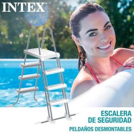 Intex Piscina Prism Frame Rectangular 400x200x122cm con Bomba de Filtro para Niños +6 Años