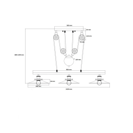 Burnaby Lámpara Colgante Metal Diseño Industrial SKD-P80008 Elegante Única para Hogar y Negocios