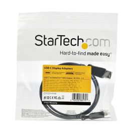 StarTech.com Cable Adaptador USB-C a DisplayPort 8K 30 Hz, 1m, Modelo CDP2DP141MB, HDR, DisplayPort 1.4, Thunderbolt 3, Compatible con HBR3