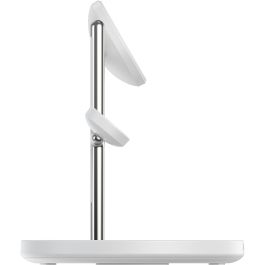 Anker Estación de Carga Inalámbrica MagGo 3 en 1 Plegable Blanco, 25W con Carga Rápida para iPhone y Apple Watch