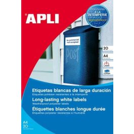 Etiquetas Adh.Impr.Apli A4 Polyester Mate Resistente Intemperie Ls-Cp Blister 20H Blanco 45,7X21,2 Mm C.Romos 960 Uds.(12112) Precio: 28.49999999. SKU: B12BA6G2LE