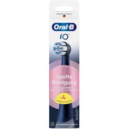 Oral-B 194631 Cabezales iO Sanfte Reinigung BLACK 4 Unidades para Cepillos Eléctricos