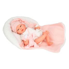 Muñecas Arias Muñeca Reborn Ariel Rosa de 40 cm, Incluye Cojín y Peluche. Regalo Ideal para Niños y Niñas desde 3 años. Precio: 78.78999942. SKU: B12P58CDTX