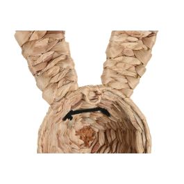 DKD Home Decor Decoración de Pared Infantil Conejo Jacinto de Agua Natural 17 x 40 x 26 cm