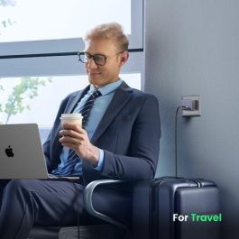 UGREEN 35041 Nexode S Cargador Rápido USB-C GaN de 30W para Teléfono Móvil, Batería Portátil, Teléfono Gris