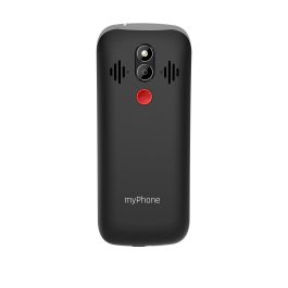 Myphone Halo 4 Black Teléfono Móvil con Pantalla 3.5", Cámara 2MP, 4G LTE, Dual SIM, Batería 2500mAh, Teclas Grandes y Botón SOS