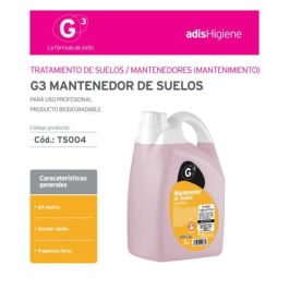 G3 Fregasuelos Limpiador Neutro Aromático Floral 5 Litros TS083 Precio: 13.6900005. SKU: B14ZHMEMQB