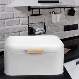 Quttin Panera de Metal Retro 30.5 x 20.7 x 15.1 cm para Almacenamiento de Pan (4 Unidades)