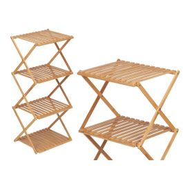 Estantería de Bambú 4 Baldas Plegable Giftdecor 40x45x7 cm - Natural (4 Unidades) Estantería de Bambú 4 Baldas Plegable Giftdecor 40x45x7 cm - Natural (4 Unidades)