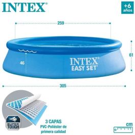 Piscina hinchable redonda easy set (capacidad 3077 litros) (+ 6 años) 305x61 cm Piscina hinchable redonda easy set (capacidad 3077 litros) (+ 6 años) 305x61 cm