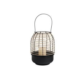DKD Home Decor Portavela Colonial Negro Natural Ratan Metal 24.5 x 32 x 24.5 cm (4 Unidades) Precio: 54.79000032. SKU: B12BZS5MWC