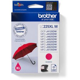 Brother LC-225XL-M Tinta Original Magenta, Cartucho XL hasta 1.200 páginas para DCP-J4120DW, MFC-J4420DW, MFC-J4620DW, MFC-J5320DW Precio: 42.50000007. SKU: S8402008