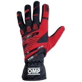 Omp OMPKB0-2743-B01-060-L Guantes de Karting Ks-3 Rojo-Negro Talla L - Agarre con Inserciones de Gamuza y Silicona, Protección Reforzada Precio: 61.49999966. SKU: S3706267