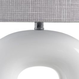 Lámpara Mesa Blanco Cerámica Iluminación 35 X 20 X 50 cm