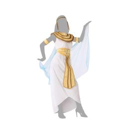 Disfraz de Egipcia Cleopatra para Mujer Adulto, Traje de Reina Faraona Blanco Talla XL, ideal para Carnaval o Fiesta Temática
