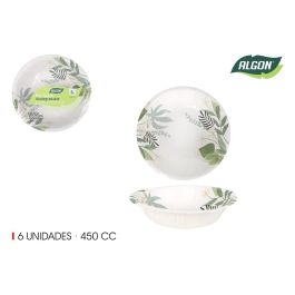 Set de 6 bols de cartón Flora 450 cc - Algon (24 Cajas) Precio: 19.49999942. SKU: B149AHPRWM