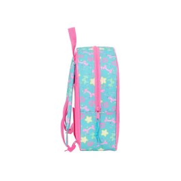 Mochila Infantil Gabby's Dollhouse Confetti Rosa Turquesa 22 x 27 x 10 cm