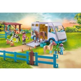 PLAYMOBIL 71493 Furgoneta para caballos y ponis con recinto PLAYMOBIL 71493 Furgoneta para caballos y ponis con recinto