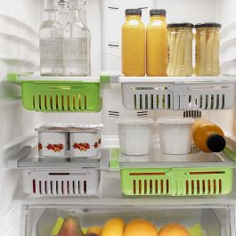 Organizador Ajustable para Nevera Friwer InnovaGoods 2 Unidades