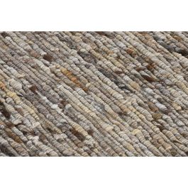 DKD Home Decor Alfombra Sahara Marrón 160 x 230 cm de Lana y Algodón, Tejida a Mano