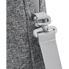 Rivacase 7921 Bandolera para Portátil Anvik 14" Gris Claro con Compartimento para Tablet y Bolsillos - Poliéster