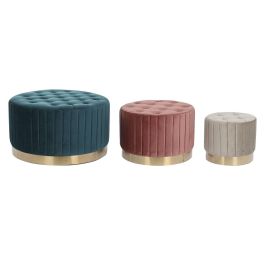 Reposapies DKD Home Decor Verde Burdeos 80 x 45 x 80 cm Set de 3 Precio: 183.50000053. SKU: B1F4MYB36J