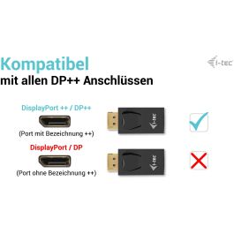 I-Tec Adaptador DisplayPort a HDMI Pasivo 4K/30Hz Negro - Conectar y Usar