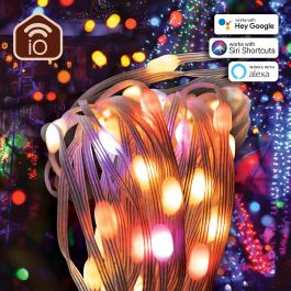 Muvit Guirnalda Luces Io Wifi Dreamcolor, Control Wi-Fi, Compatible con Google Home, Alexa, Siri, Efecto Musical, 66 LED, 5m