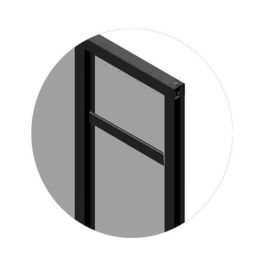 Kit de lamas horizontales - OPTIMUM - Techo fijo de cristal - Al 50 x An 30 cm - Negro Precio: 65.79000021. SKU: B174GVS3YZ
