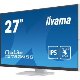 iiyama ProLite T2752MSC-W1 Monitor Táctil 27 Pulgadas Full HD Blanco Capacitivo Proyectado 10 Puntos