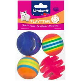 Vitakraft Surtido 2 Bolas Plástico + 2 Bolas Goma para Gato Precio: 2.7346. SKU: B1BXJJ6RSP